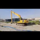 بوكلين بكلين حفارات ذراع طويل أو بوم طويل للبيع او الإيجار
