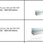 ثلاجة سلطات استيل جوانب زجاج