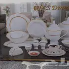 طقم اطباق صينى 65 قطعه لم يستخدم