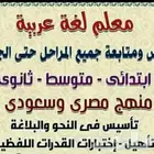 معلم متخصص في القواعد نحو وصرف وبلاغة وأدب الثانوية والجامعي
