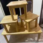 للبيع طاولة خشب 5 قطع