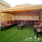 كراسي حديد خارجية جلسات مراكيز احواش استراحات شاليهات كراسي