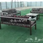 كراسي حديد خارجية جلسات مراكيز احواش استراحات