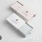 تصميم وتنفيذ وطباعة بوكسات بطاقة عمل لوحات حامل اكواب