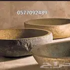 كتابه في الحجر نحت ديكور مغاسل حجر طبيعي