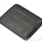 محافظ محفظة نقود وبطاقات جلد طبيعي