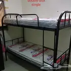 سرير حديد دور  100 سرير دورين ب 180 مراتب ضعط .60 12 سم.ب 70