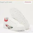 حذاء سنيكرس مدرسة أبيض جديد مقاس 38