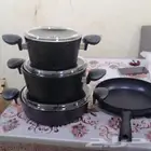 طقم قدور صناعة تركية جديد