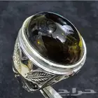 خاتم اوبسديان طبيعي فاخر