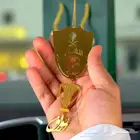 تعليقة سيارة بشعار نادي الاهلي وكاس اسيا مع اضافة اسمك