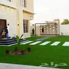 تنسيق حدائق عشب صناعي شلالات مظلات ديكورات نخل ورود مشتل
