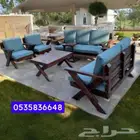 جلسات حدائق خشب سويدي