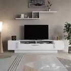 طاولات تلفزيون لون بني أو ابيض