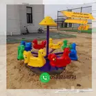 صحن دوار للأطفال 8 مقاعد تجهيزات المدارس والحدائق