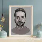 بورتريه مرسوم يدويا