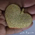 قلادة قلب ألماس طبيعي