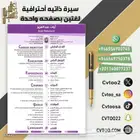 متاح جميع تصميمات سيرة ذاتية