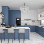 مطابخ خشب ألماني ومطابخ صاج والمنيوم ورخام صناعي وبورسلان