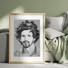 رسم بورتريه. بالفحم والرصاص