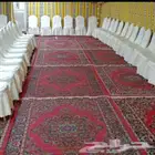 قهوجين وصبابين رجال ونساء كنب وكراسي طاولات خيم