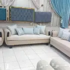 مفروشات الرياض  تفصيل جميع انواع الكنب والجلسات الارضي والست