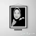 بورتريه مرسوم يدويا