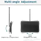 حامل تلفزيون سقفي اللون اسود يتحمل من 32 الى 75 بوصه الطول