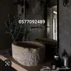 مغاسل حجر طبيعي كتابه حفر حجر