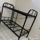 سرير حديد دور واحد ضمان 12 سنه ب.120ريال سرير دورين ب 200 مر