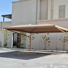 مضلات سواتر هناجر برجولات بيت شعر بلن وجميع انواع الحداده