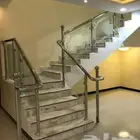 درابزين سلم استيل زجاج حراري