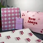 بكج عباية بوكسات أكياس كروت لوقو قماش ورق تغليف ستيكر