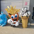 مجسمات فايبر جلاس مجسم كوب بطاطس فايبر قلاس