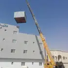 كرين للاجار كرين تحميل بيوت جاهزه نقل خزانات غاز تحميل غرف