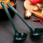 مغرفة بلاستيك 2 في 1  حديث بطباعة أحرف ملعقة مصفاة الى مطبخ