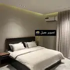 طقم غرفة نوم كامله تصميم حديث مع تصوير العملاء على الطبيعه