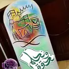 ستاندات احتفال ورسومات لليوم الوطني واعمدة ورود ديكور
