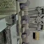 كنب مع الستاره والفرشه وطاوله كبيره وأربع خدمه نظيف استخدام