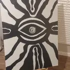 لوحه كبيره رسم يدوي