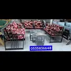 كراسي خارجية حديد وخشب