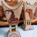 مباخر حائلية مع رسم يدوي بالحرق مقاس 29سم