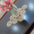 مفرش طاوله قهوة خرز