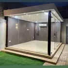 مجالس خارجيه ساندوتش بنل برجولات جلسات واجهات زجاج