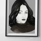 بورتريه.لوحة فنية رسم يدوي