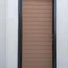باب تركيب خشب خاجي دهان اسواد