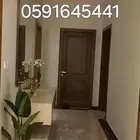 شقه مكتب فيلا ابواب محتاجه دهان ورق جدران تواصل الله يحييك