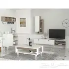طقم طاولات تلفزيون وخدمة وركن قهوة