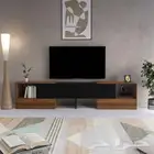 طاولة تلفزيون مع طاولة وسط