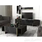 Veyron Tv Co طقم طاولة تلفزيون وطاولة قه